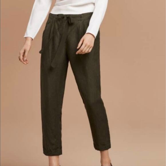 NWT Wilfred Linen Blend Allant Pants in Charcoal Grey | Size 2 - Picture 1 of 9